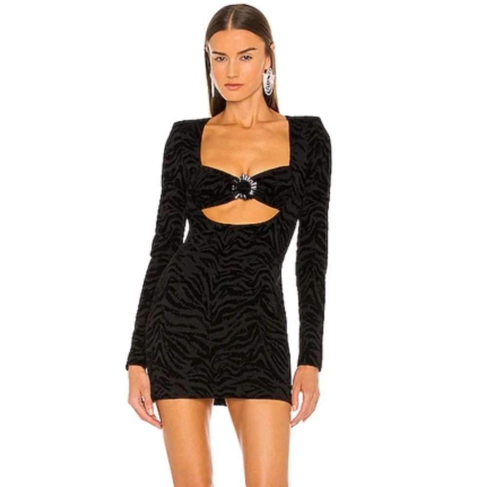 DUNDAS X REVOLVE Ramone Mini Dress In Black Tiger